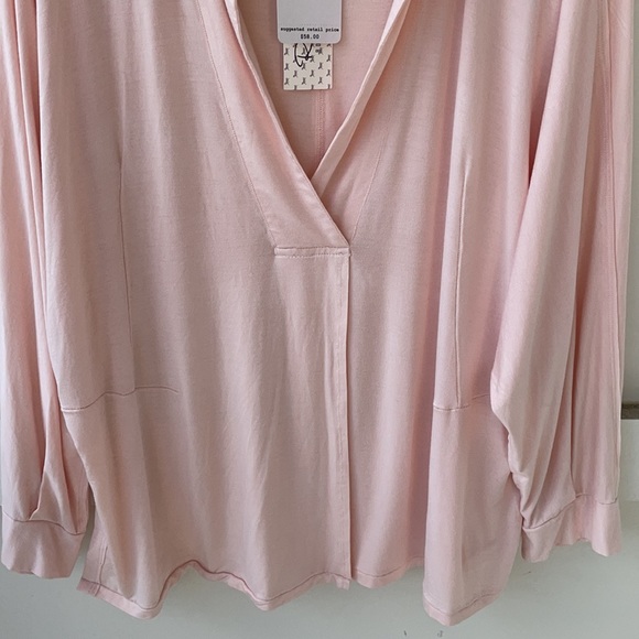 Free People Can’t Fool Me Peach Soft Blouse - Picture 5 of 7
